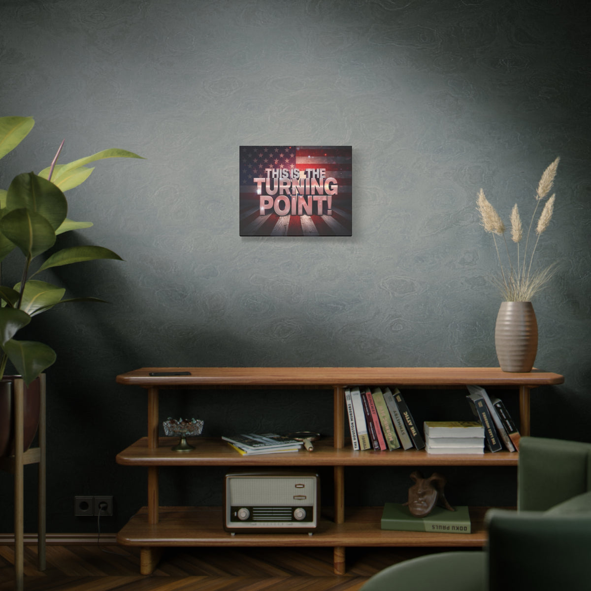 This Is The Turning Point! Canvas Wall Art - Patriotic American Flag - Red White Blue - Gallery Wrapped - 36 Sizes