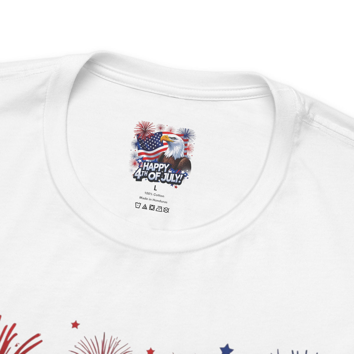 Happy 4th of July Graphic T-Shirt - Patriotic Bald Eagle - American Flag Tee - XS-4XL