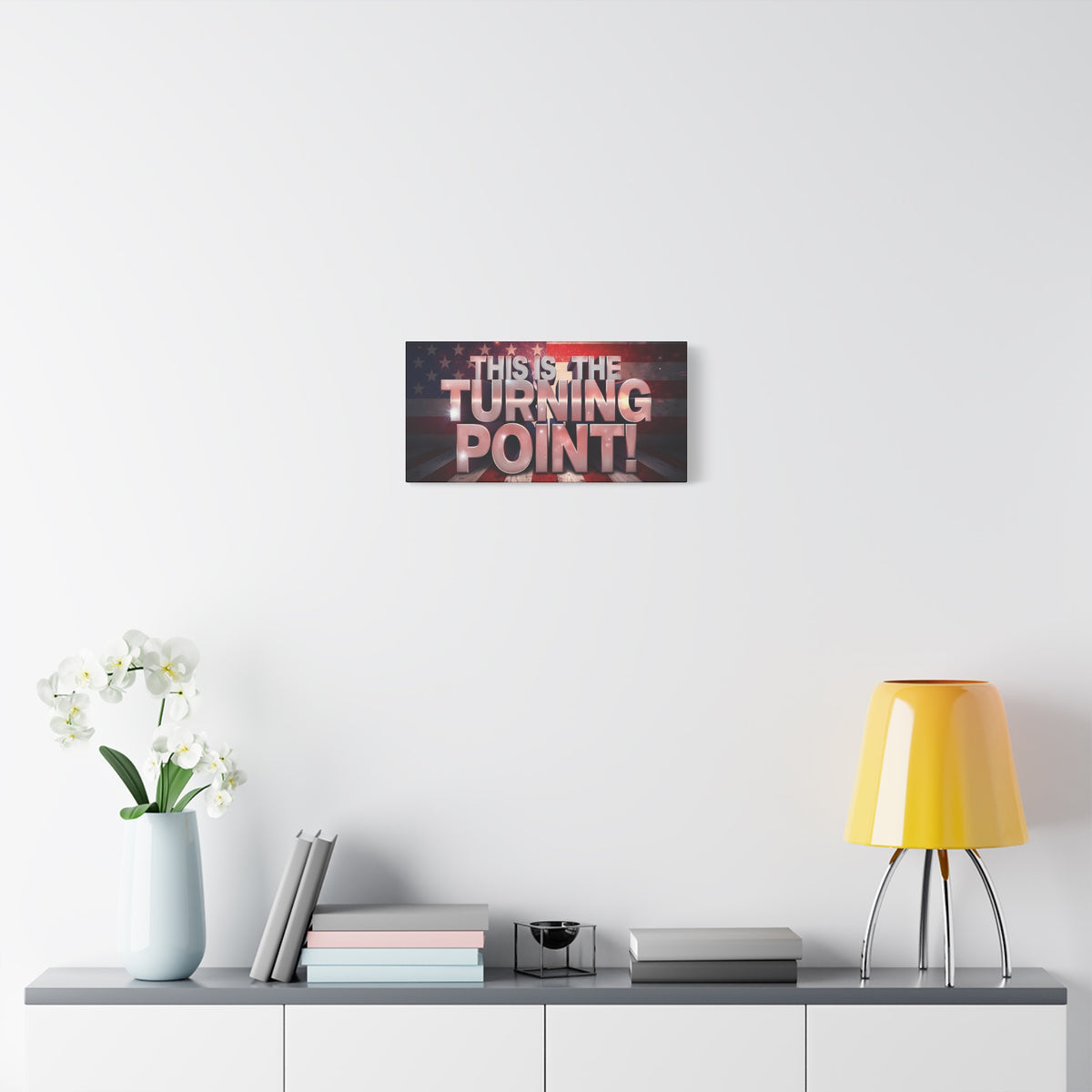 This Is The Turning Point! Canvas Wall Art - Patriotic American Flag - Red White Blue - Gallery Wrapped - 36 Sizes