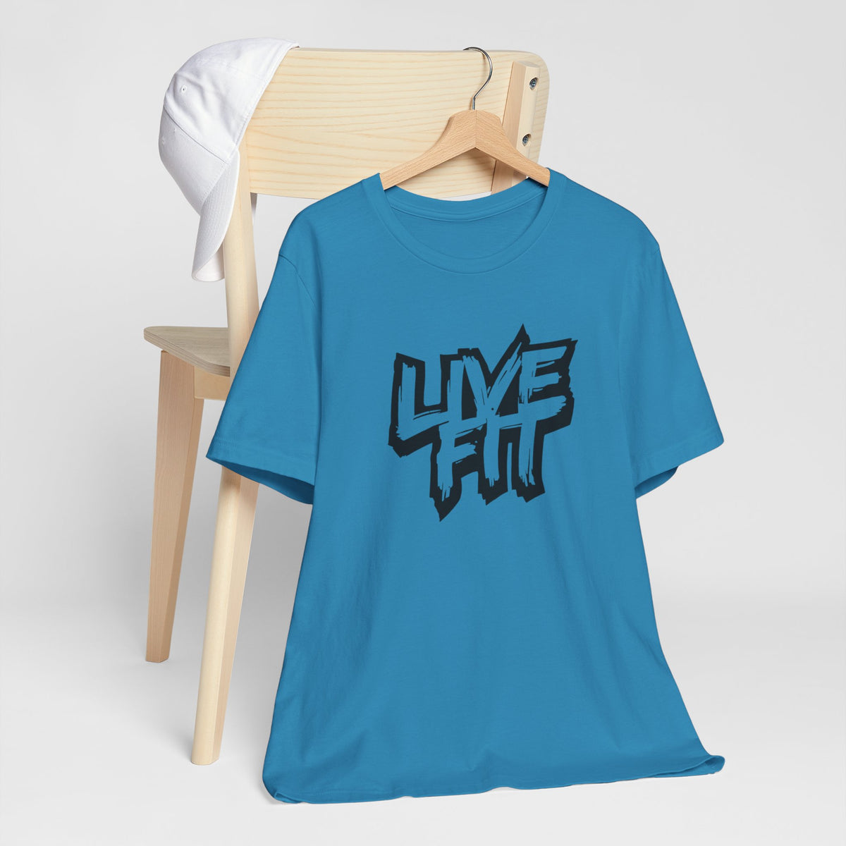 LIVE FIT Unisex Jersey Tee - Premium Fitness Shirt