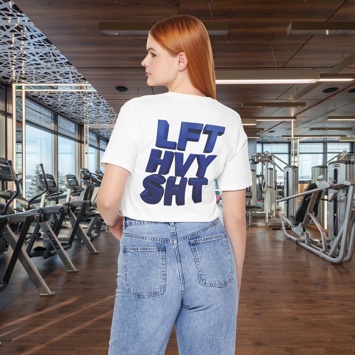 Lift Heavy Shit Gym T-Shirt - Bold 3D Weightlifting Tee - Unisex Fitness Apparel