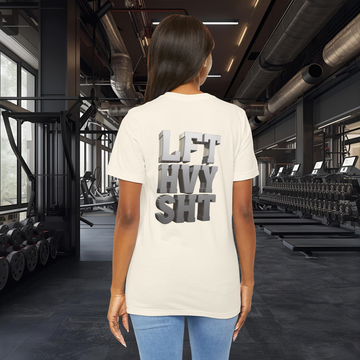 Lift Heavy Shit - LFT HVY SHT - 3D Gym T-Shirt - Bold Weightlifting Tee