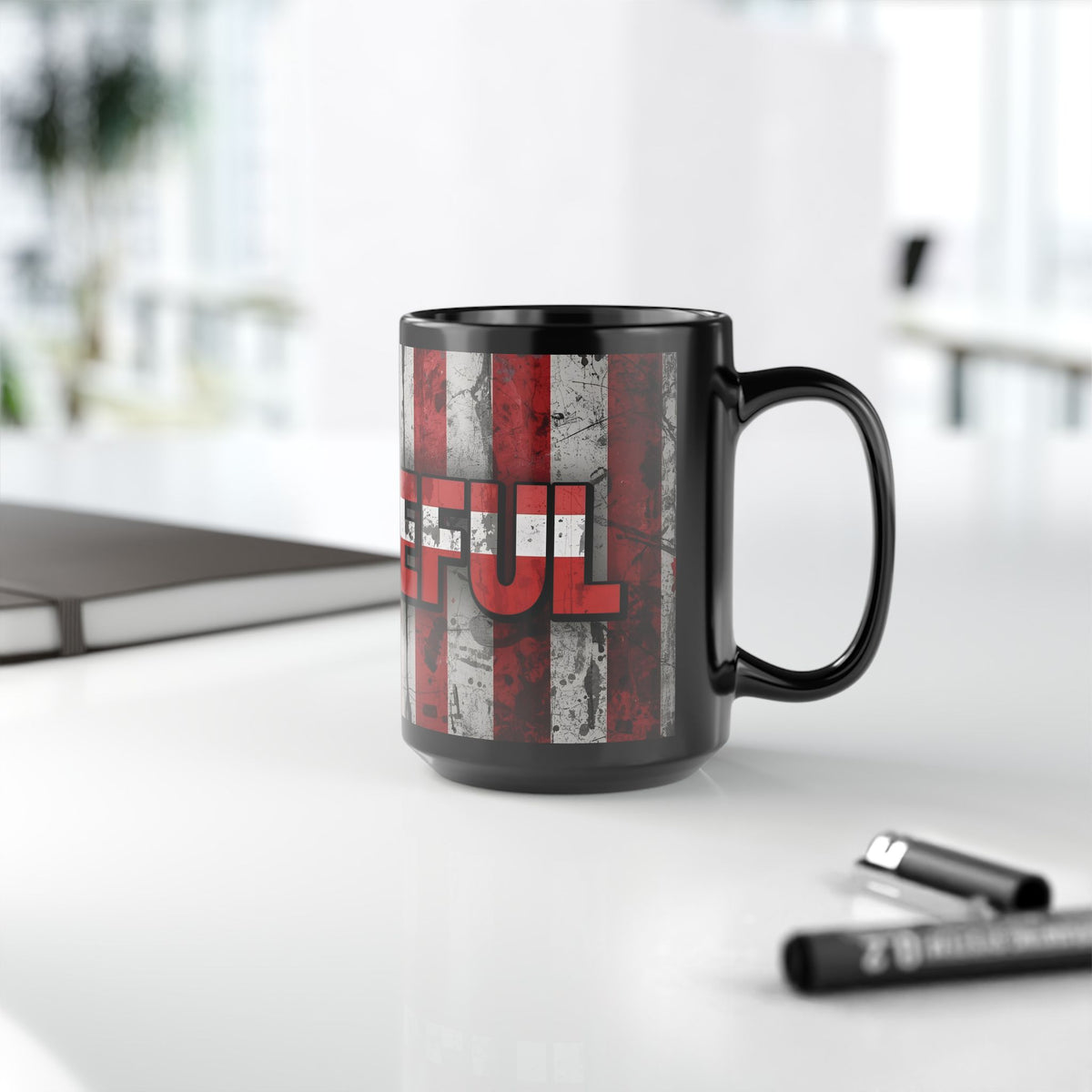Grateful Mug - Vintage American Flag Design - Patriotic Gift - 11oz/15oz