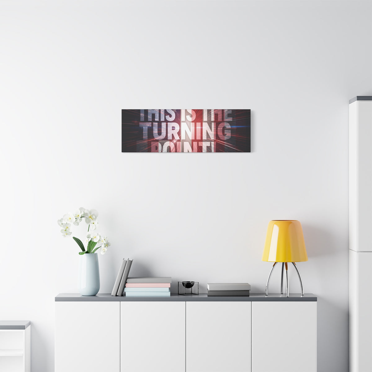 This Is The Turning Point! Canvas Wall Art - Patriotic American Flag - Red White Blue - Motivational Decor - 36 Sizes