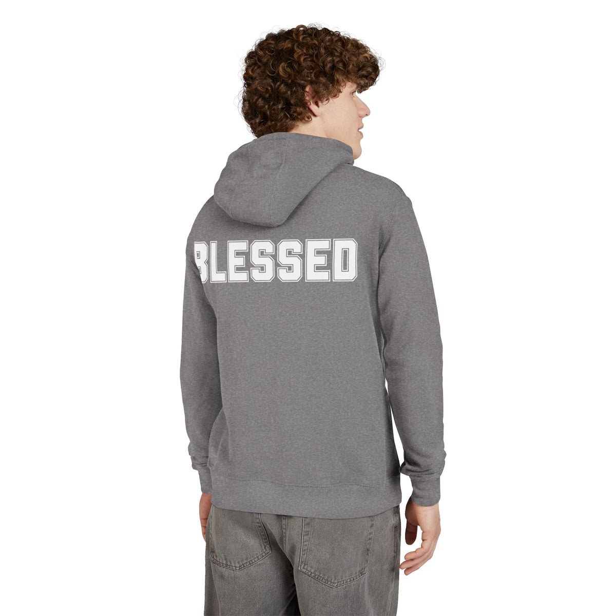 Blessed Hoodie - Cozy French Terry Pullover - Faith Graphic Sweatshirt - Unisex S-5XL