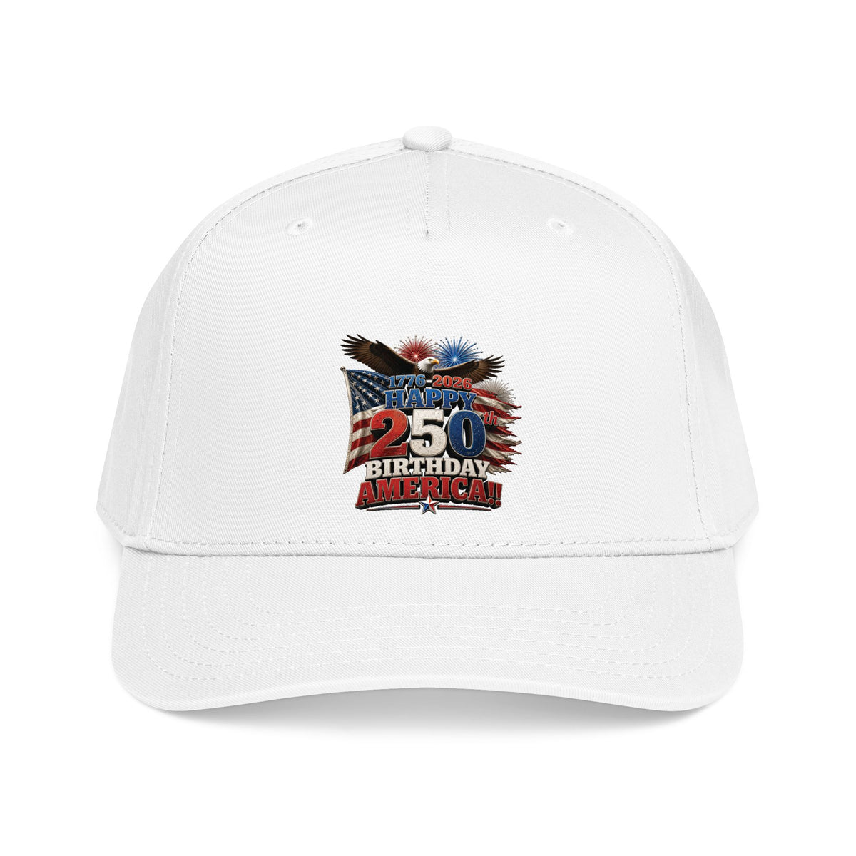 Happy 250th Birthday America Cap | 1776–2026 Patriotic Eagle Flag Baseball Hat