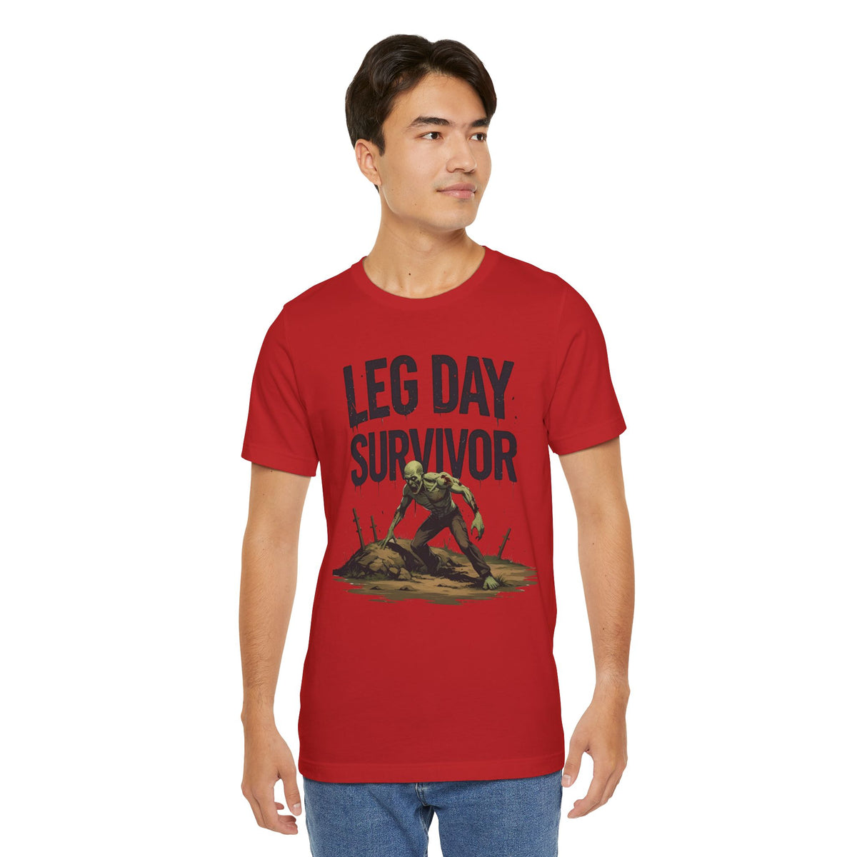 Leg Day Survivor Tee - Fitness Shirt - Workout Apparel - Gym Gift - Unisex Graphic Tee - Funny T-shirt