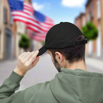 USA Distressed Flag Cap - Unisex Cotton Twill Hat - Patriotic Headwear