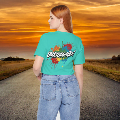 Unstoppable Vintage Retro T-Shirt - Motivational Graphic Tee - Unisex Casual Shirt