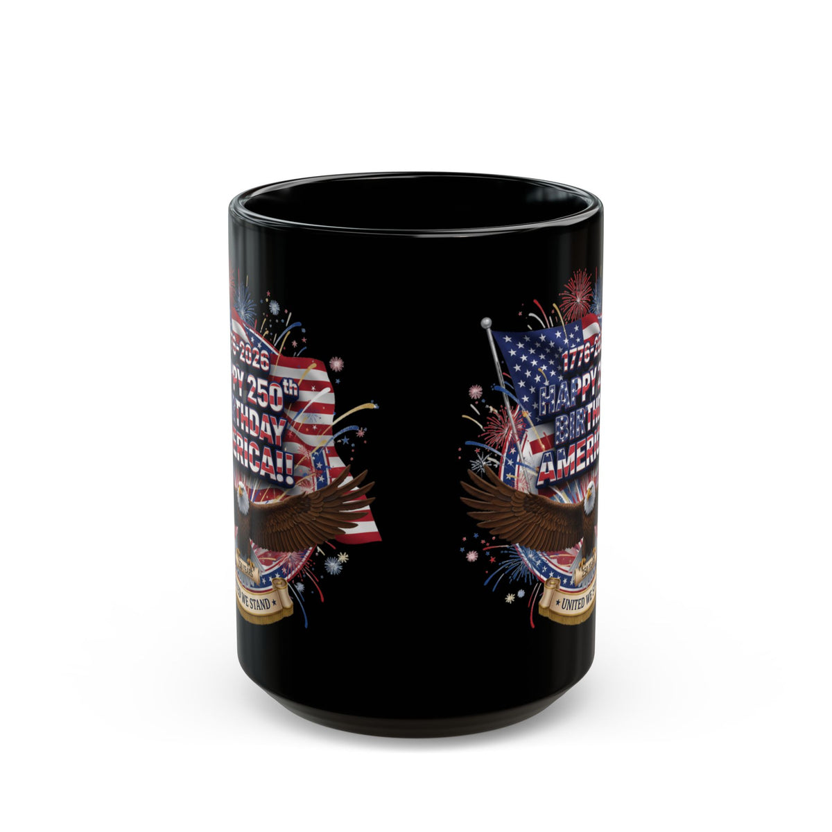 Happy 250th Birthday America Mug | 1776–2026 Patriotic Eagle Flag Coffee Cup