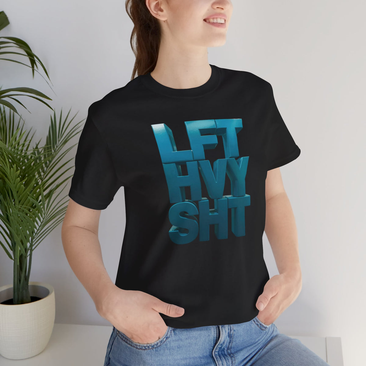 Lift Heavy Shit - LFT HVY SHT - Gym T-Shirt - Motivational Weightlifting Tee