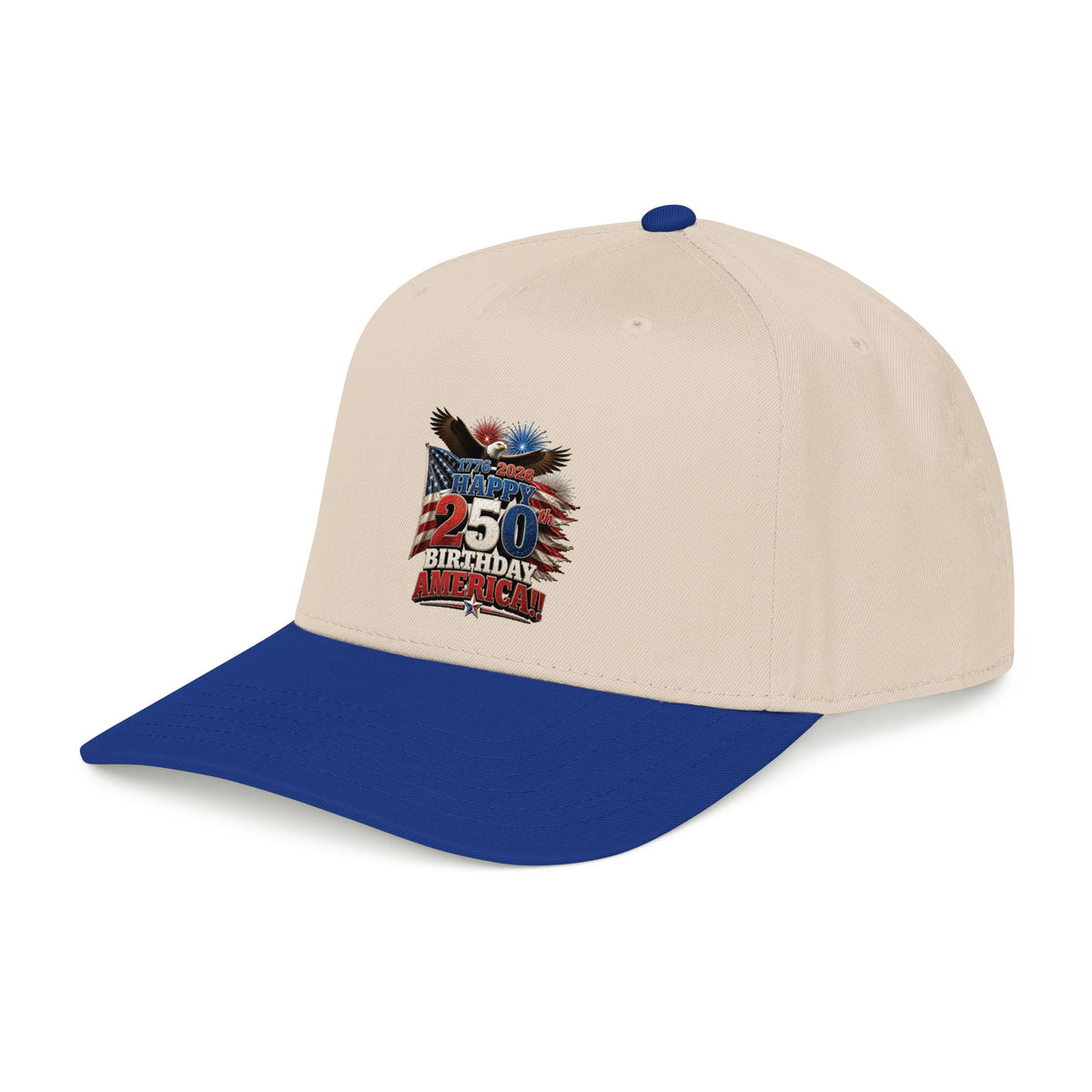 Happy 250th Birthday America Cap | 1776–2026 Patriotic Eagle Flag Baseball Hat