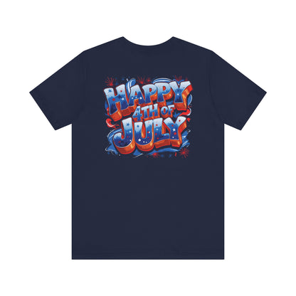 Happy 4th of July T-Shirt - Independence Day Bald Eagle - American Flag Graphic Tee