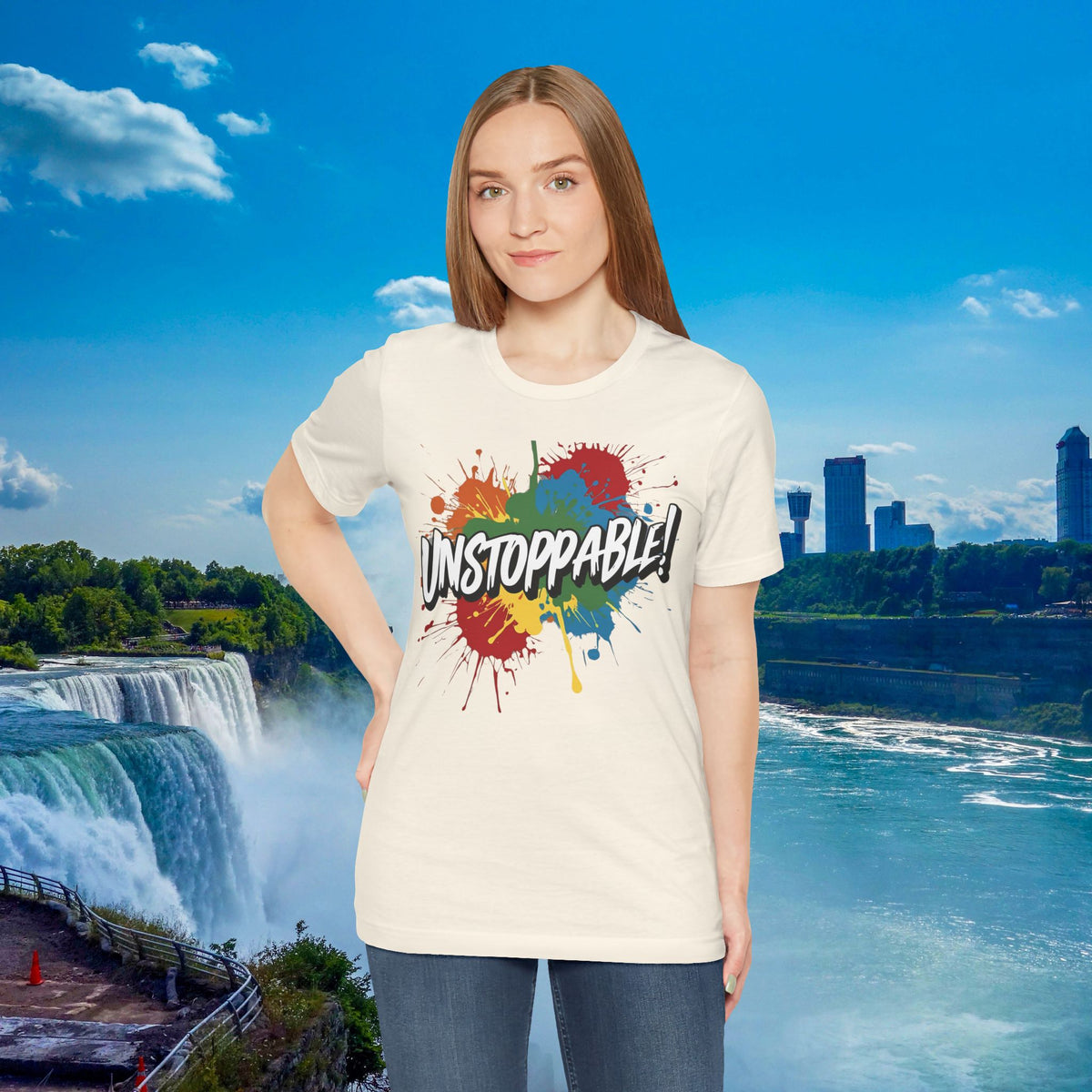 Unstoppable Vintage Retro T-Shirt - Motivational Graphic Tee - Unisex Casual Shirt