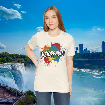 Unstoppable Vintage Retro T-Shirt - Motivational Graphic Tee - Unisex Casual Shirt
