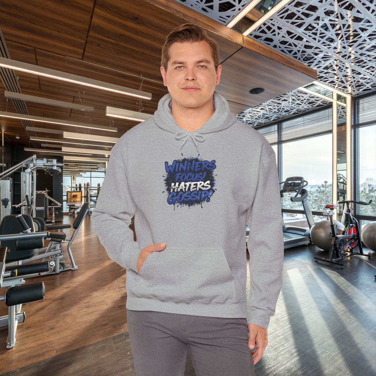 Winners Focus Haters Gossip  - Hooded Sweatshirt - S - 5XL - Multiple Colors - Fitness