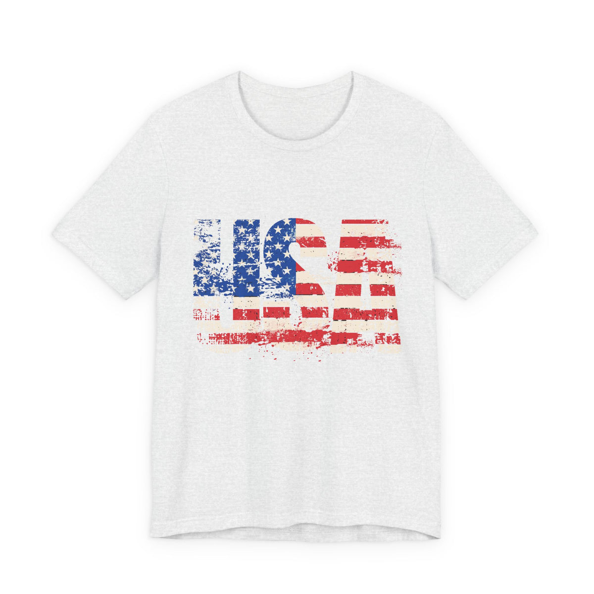 USA Red White Blue - American Flag T-Shirt - Patriotic Unisex Tee - S-3XL