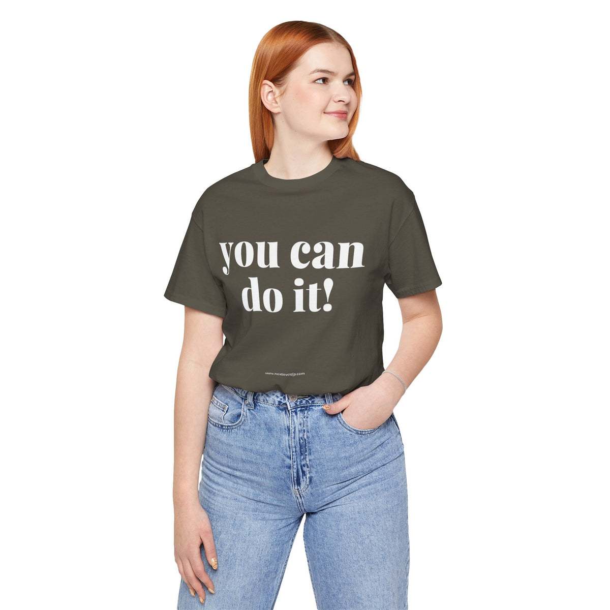 You Can Do It! Motivational T-Shirt - Inspirational Fitness Tee - Unisex XS-4XL