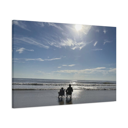 Beach Day Canvas Wall Art - Coastal Home Decor - Ocean Landscape - Serene Beach Print - 16 Sizes Available