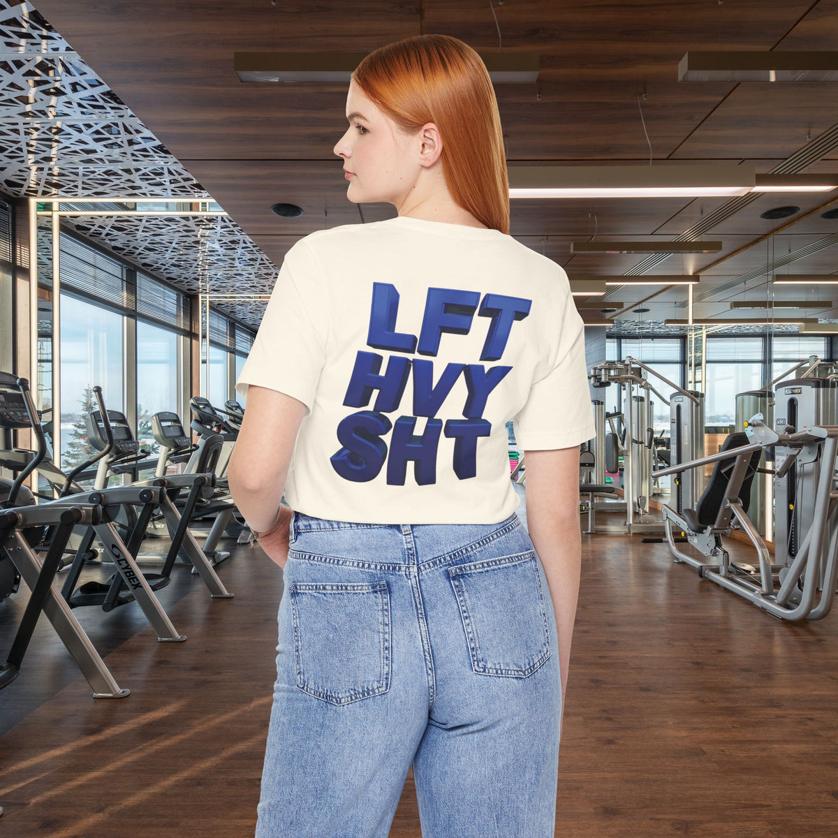 Lift Heavy Shit Gym T-Shirt - Bold 3D Weightlifting Tee - Unisex Fitness Apparel
