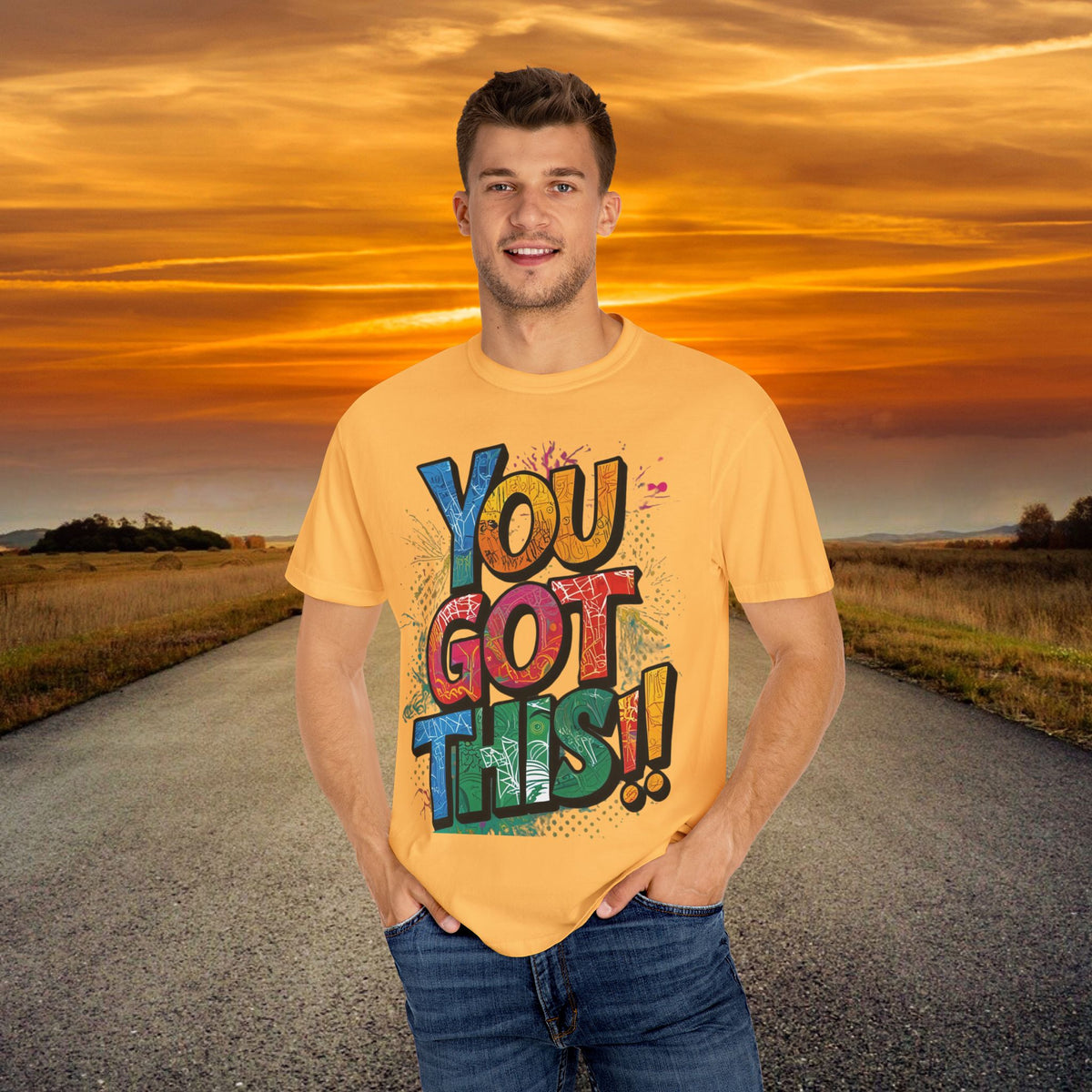 You Got This! Unisex Garment-Dyed T-Shirt - Motivational Graphic Tee - S-4XL