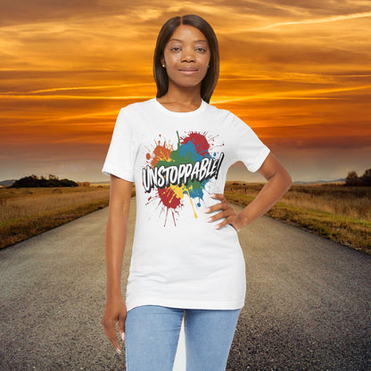 Unstoppable Vintage Retro T-Shirt - Motivational Graphic Tee - Unisex Casual Shirt