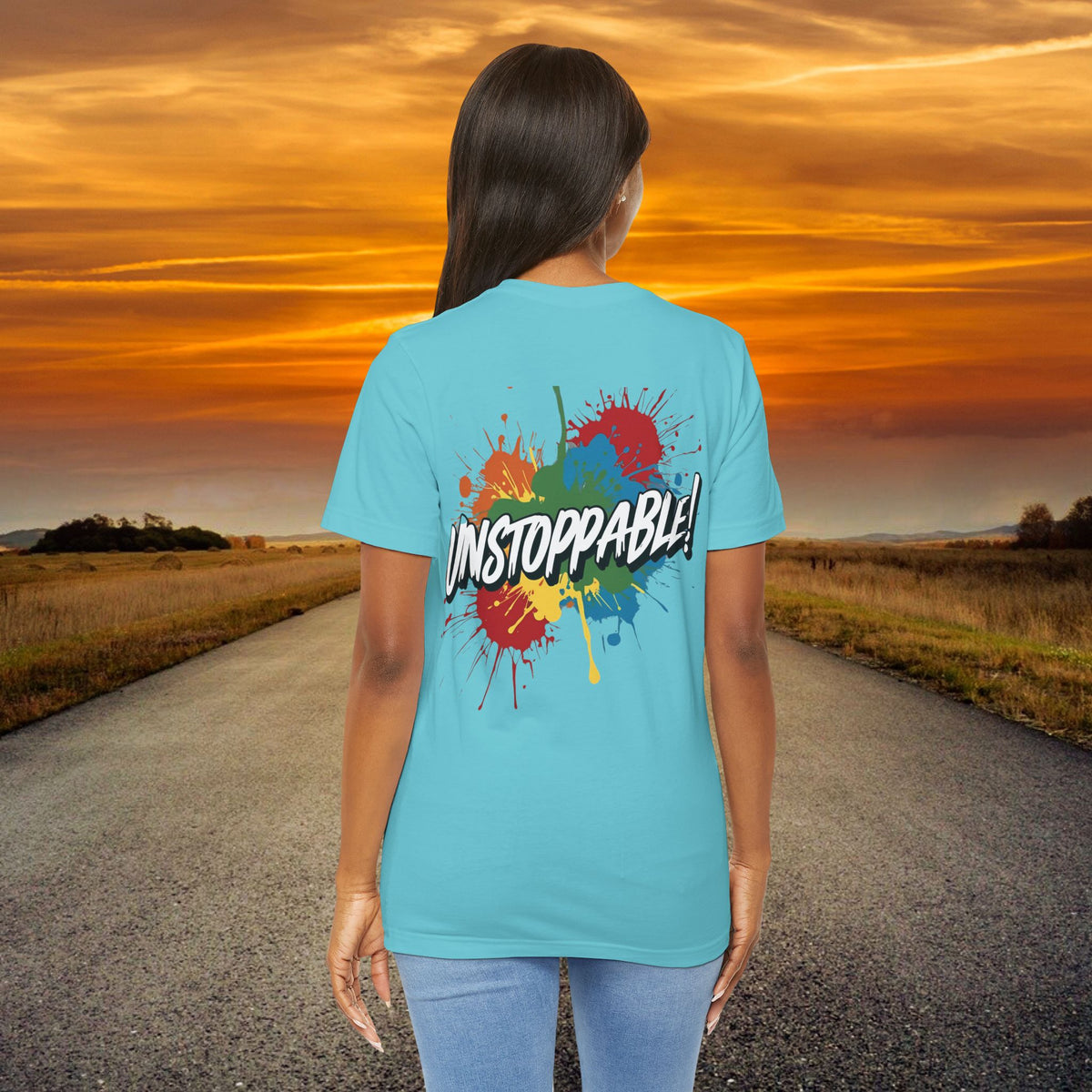 Unstoppable Vintage Retro T-Shirt - Motivational Graphic Tee - Unisex Casual Shirt
