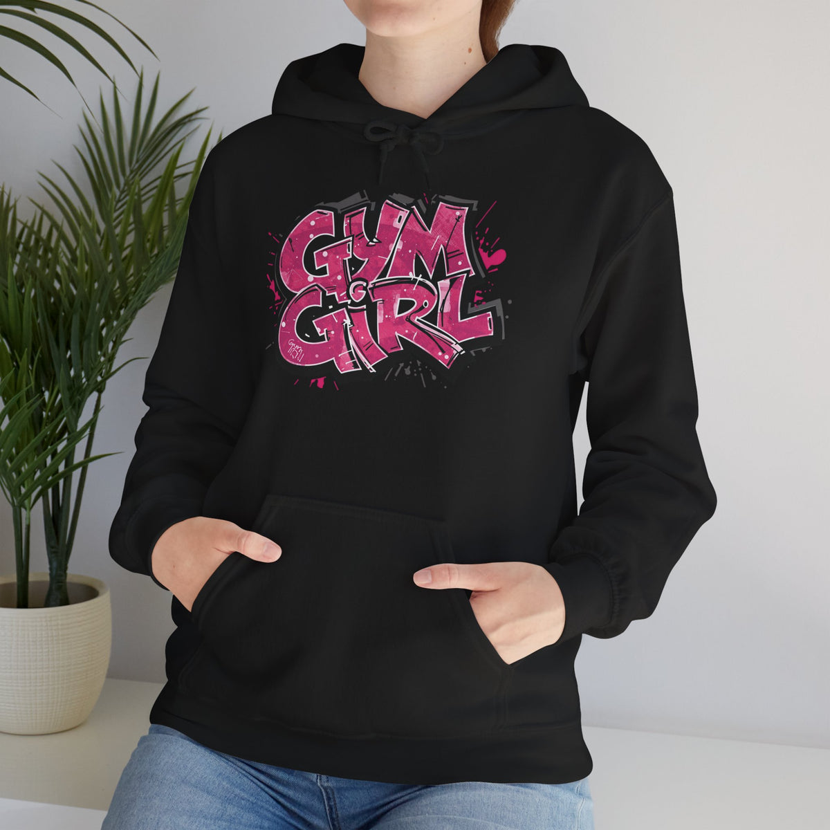 Stylish Gym Girl Print Hoodie - Women's Fitness Sweatshirt - Athletic Pullover - S-5XL
