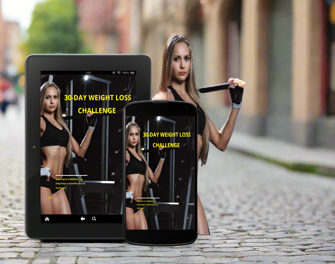 30 Day Weight Loss Challenge - Journey to a Healthier You - Digital Download eBook - Complete Guide