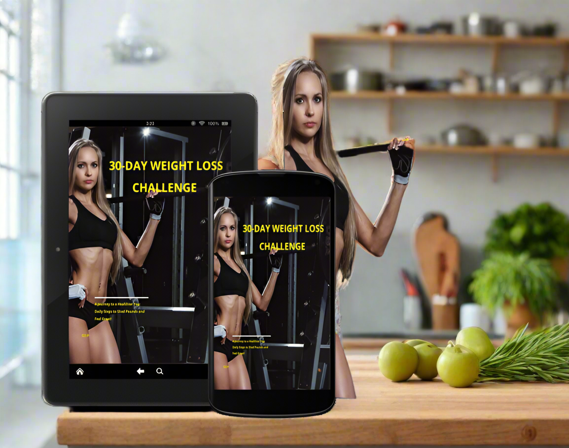30 Day Weight Loss Challenge - Journey to a Healthier You - Digital Download eBook - Complete Guide