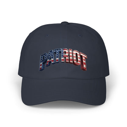 Patriot Fit Life Dad Cap - 3D Arched American Flag 'PATRIOT' Graphic | Adjustable One Size