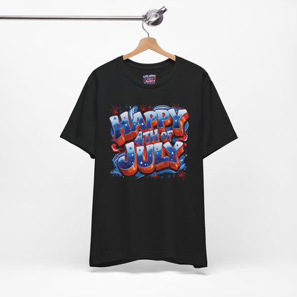 Happy 4th of July T-Shirt - Independence Day Bald Eagle - American Flag Graphic Tee