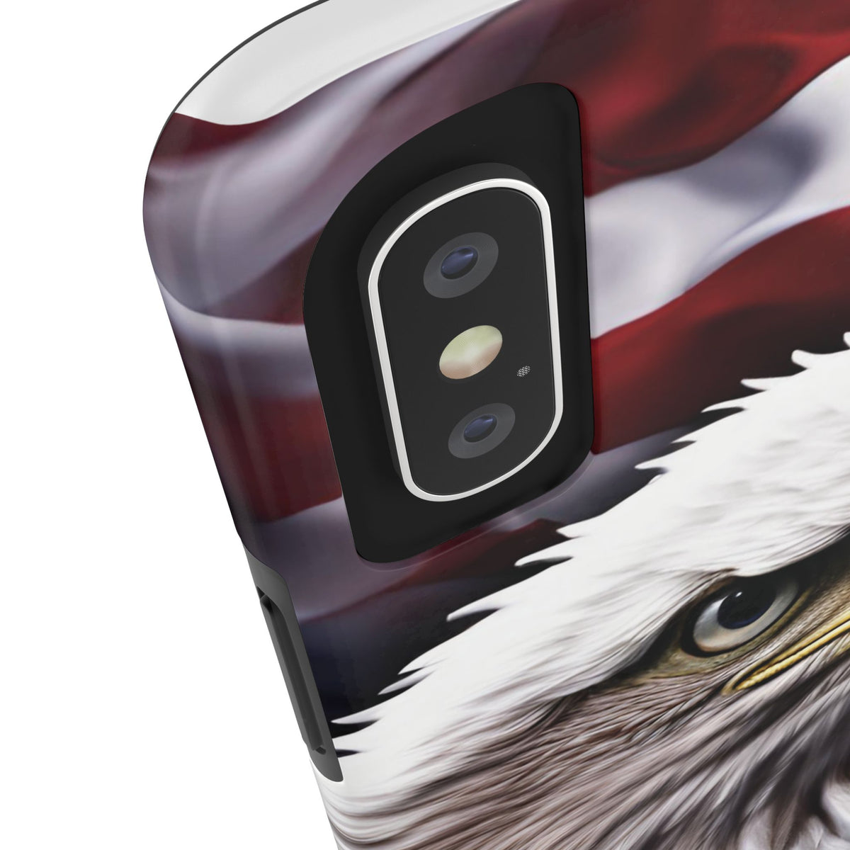 Patriotic - Bald Eagle - Phone Case - Tough Phone Case - American Flag Design - Gift for Veterans - National Holidays - Outdoor Adventures - Eagle Lover