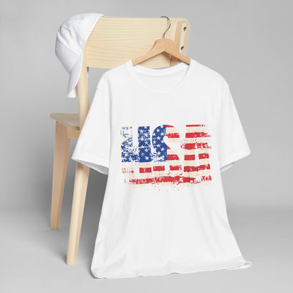 USA Red White Blue - American Flag T-Shirt - Patriotic Unisex Tee - S-3XL