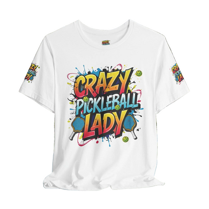 Crazy Pickleball Lady T-Shirt - Funny Pickleball Tee - Unisex Graphic Shirt - XS-5XL