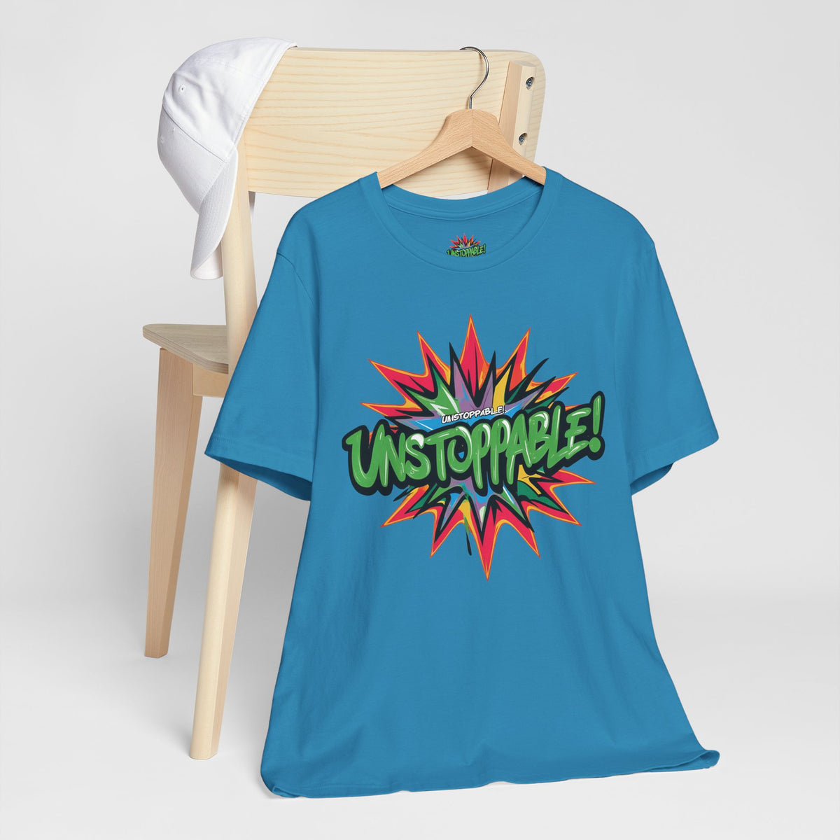 Unisex Jersey Tee - Unstoppable Graphic Design Shirt - Motivation and Fitness