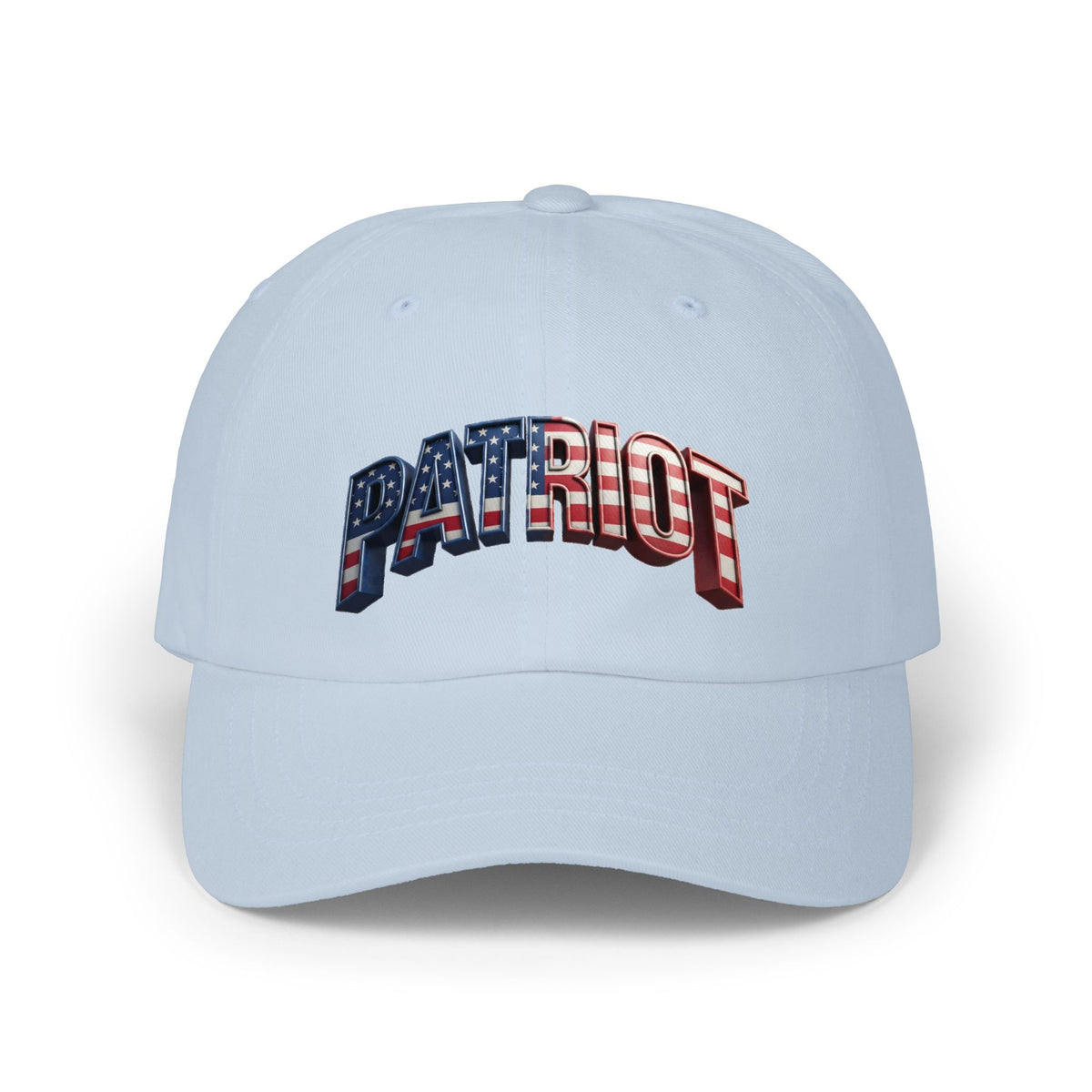 Patriot Fit Life Dad Cap - 3D Arched American Flag 'PATRIOT' Graphic | Adjustable One Size