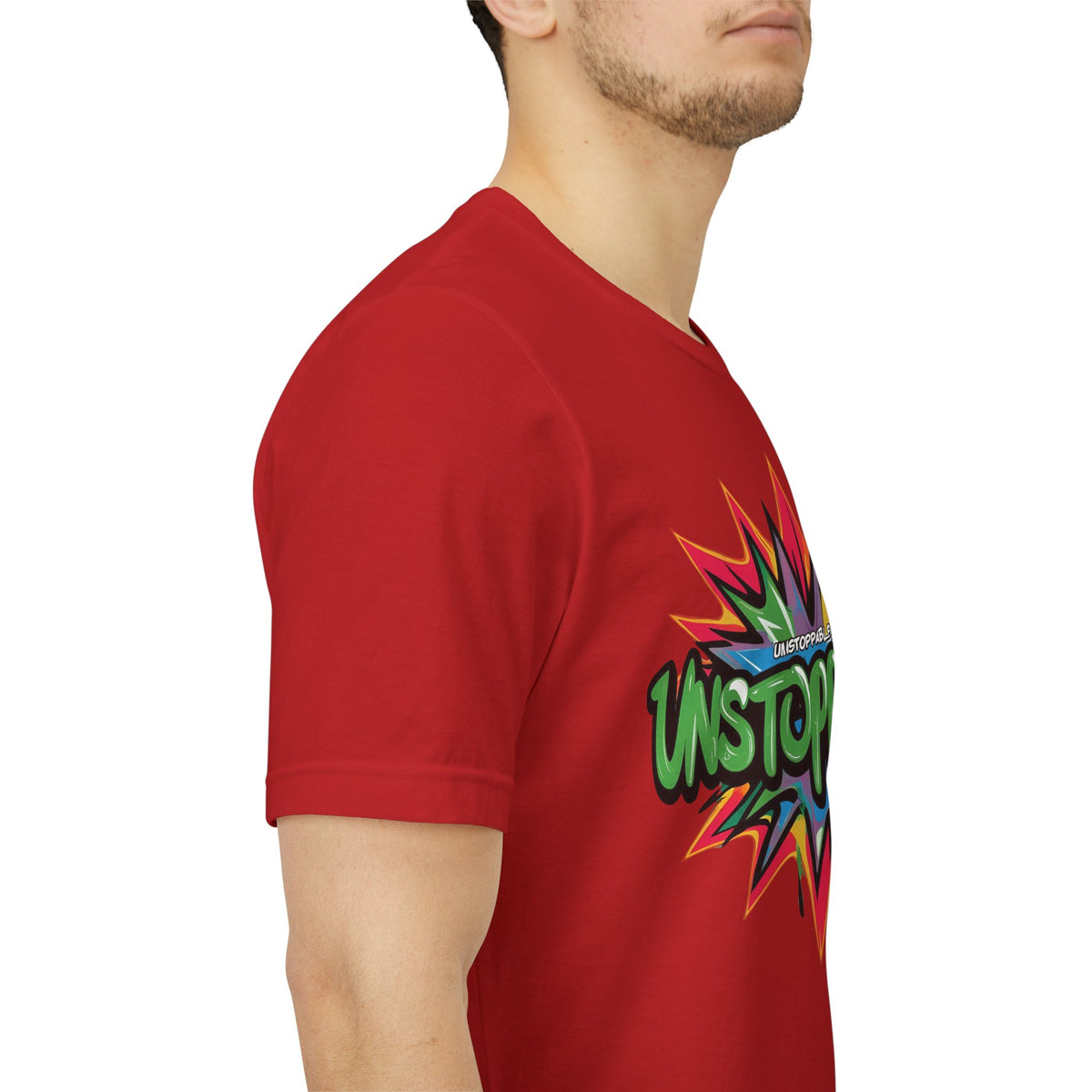 Unisex Jersey Tee - Unstoppable Graphic Design Shirt - Motivation and Fitness