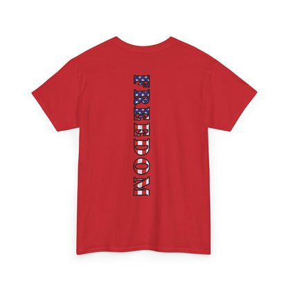 Freedom Patriotic T-Shirt - Red White Blue - American Flag Tee - Unisex S-5XL