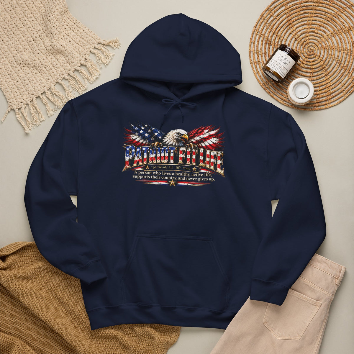 Patriot Fit Life Eagle & Flag Wings Definition Hoodie | S–5XL