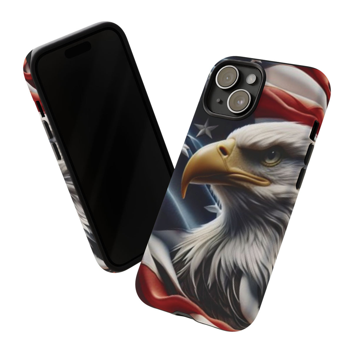 Patriotic Eagle American Flag Phone Case - Gift for Veterans - Independence Day - Memorial Day