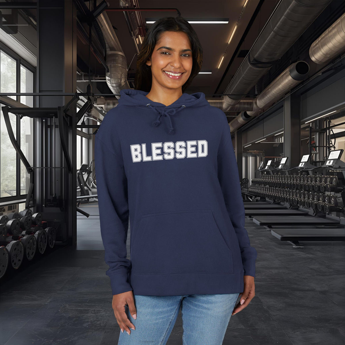 Blessed Hoodie - Cozy French Terry Pullover - Faith Graphic Sweatshirt - Unisex S-5XL
