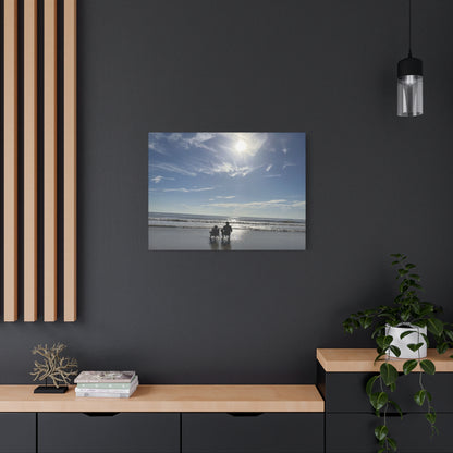 Beach Day Canvas Wall Art - Coastal Home Decor - Ocean Landscape - Serene Beach Print - 16 Sizes Available