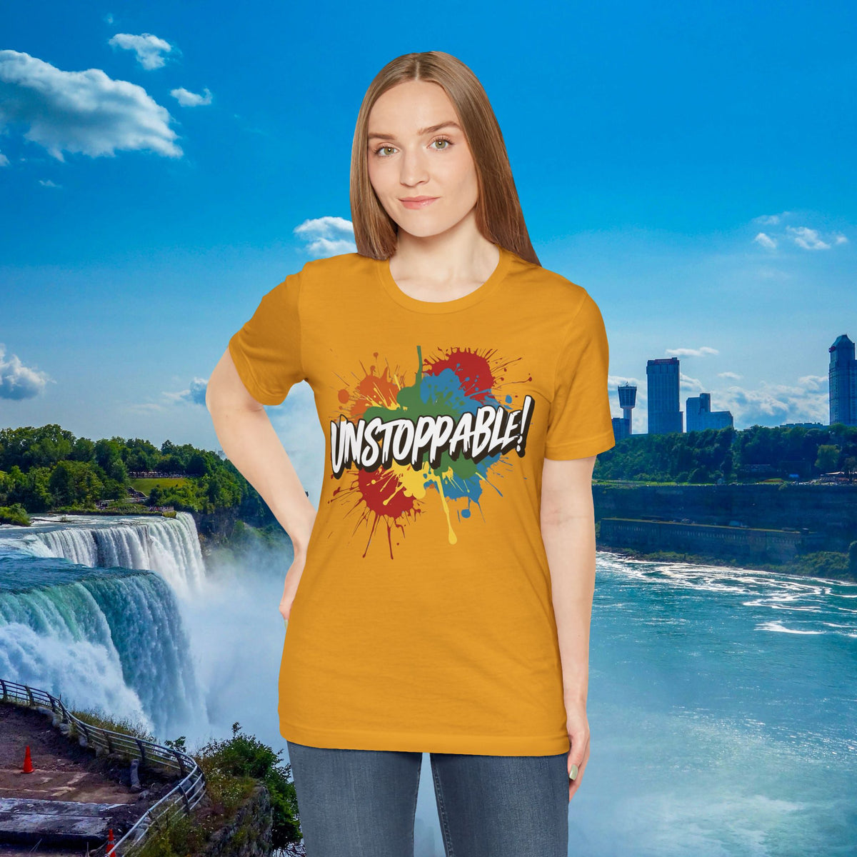 Unstoppable Vintage Retro T-Shirt - Motivational Graphic Tee - Unisex Casual Shirt