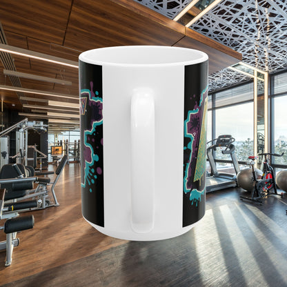Live Fit White Ceramic Mug (11oz/15oz)