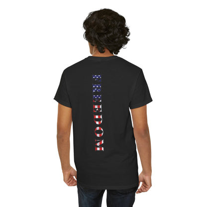Freedom Patriotic T-Shirt - Red White Blue - American Flag Tee - Unisex S-5XL
