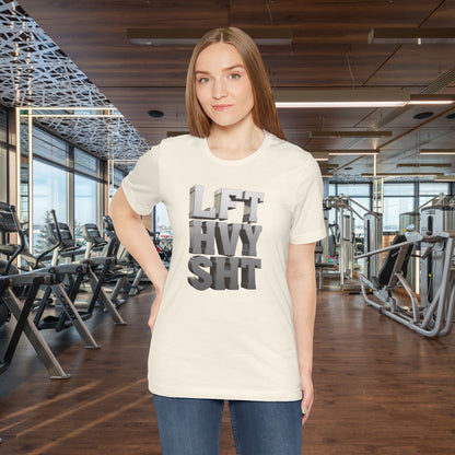 Lift Heavy Shit - LFT HVY SHT - 3D Gym T-Shirt - Bold Weightlifting Tee