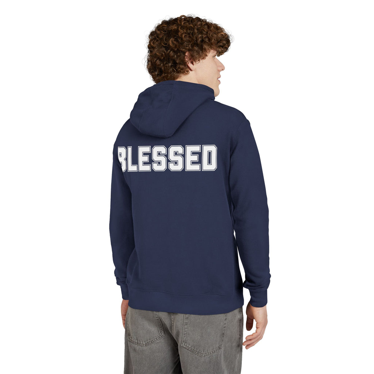 Blessed Hoodie - Cozy French Terry Pullover - Faith Graphic Sweatshirt - Unisex S-5XL