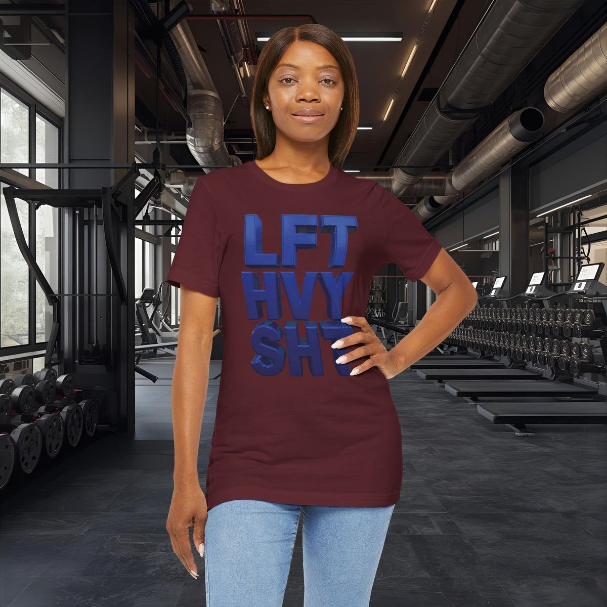 Lift Heavy Shit Gym T-Shirt - Bold 3D Weightlifting Tee - Unisex Fitness Apparel