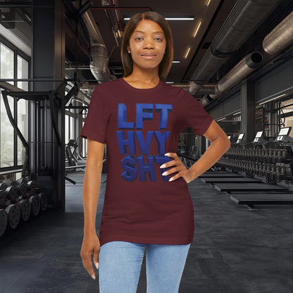Lift Heavy Shit Gym T-Shirt - Bold 3D Weightlifting Tee - Unisex Fitness Apparel